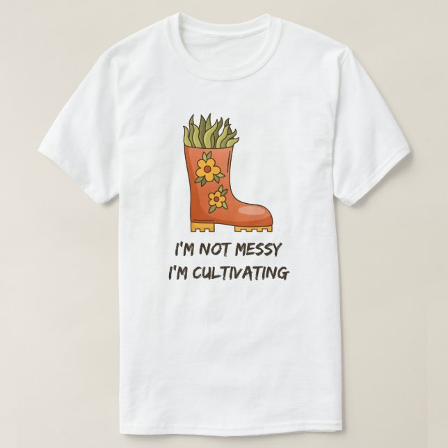 Camiseta Não estou confuso, estou cultivando... (Frente do Design)