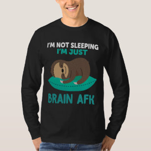 Camiseta Não estou dormindo sou cérebro-africano Arte sem r