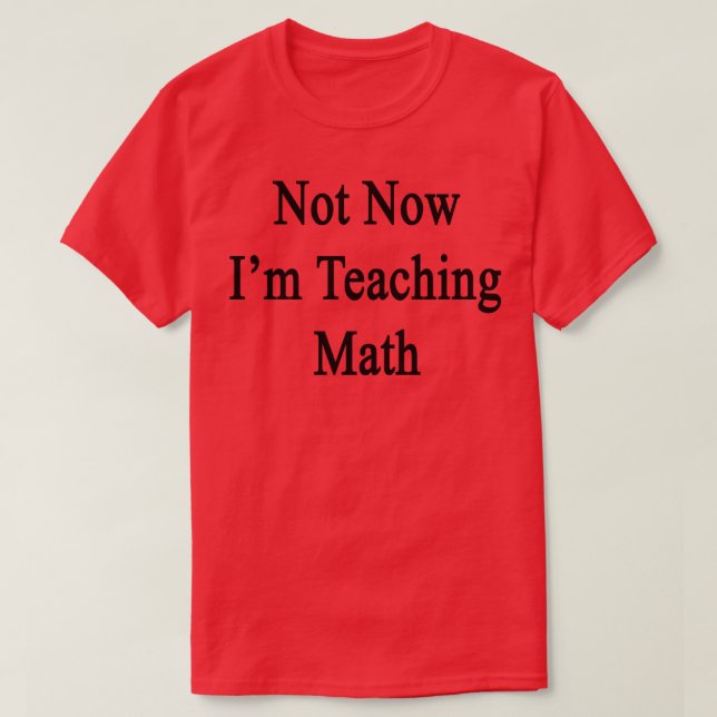 Camiseta Não Estou Ensinando Matemática (Frente do Design)