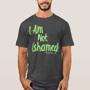 Camiseta Não Estou Envergonhado Do Evangelho Romano 116 Te