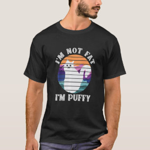 Camiseta Não Estou Gorda Estou Fofo   Gato Branco