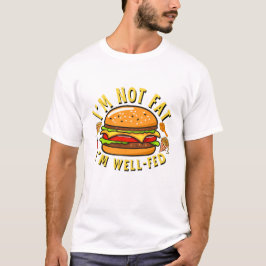 Camiseta Não estou gordo, estou bem alimentado