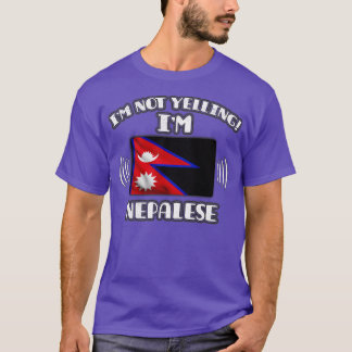 Camiseta Não estou Gritando Im Nepalês Presente para Nepale