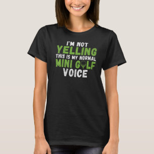Camiseta Não estou gritando que é minha voz normal de Mini