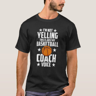Camiseta Não estou gritando que é só meu treinador de basqu
