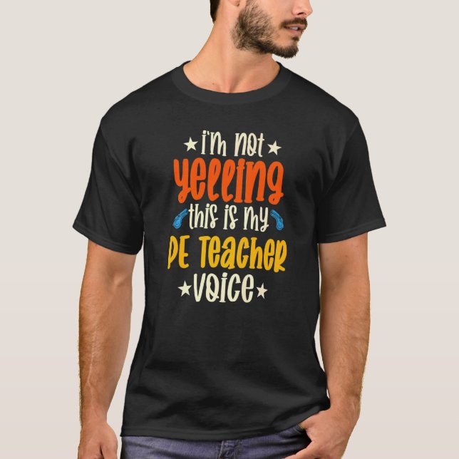 Camiseta Não estou gritando que esta é a minha voz do profe (Frente)