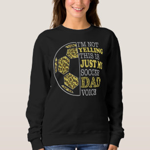 Camiseta Não estou gritando que este é meu Pai de futebol