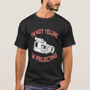 Camiseta Não estou gritando que estou projetando teatro pre