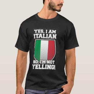 CAMISETA NÃO ESTOU GRITANDO QUE SOU ITALIANO