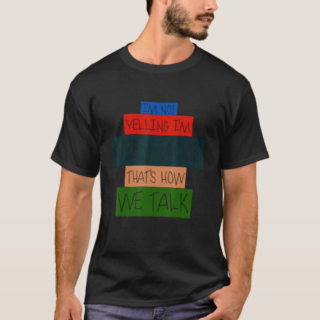 Camiseta Não estou gritando que sou professor de P E É assi (Frente)