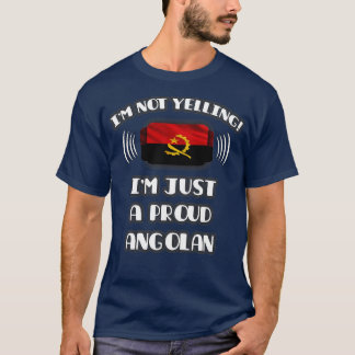 Camiseta Não estou gritando que sou um presente angolano or