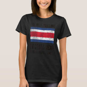 Camiseta Não estou gritando, sou a bandeira do Costa Rica R