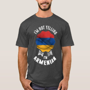 Camiseta Não estou gritando, sou armênio