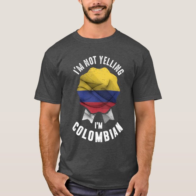 Camiseta Não estou gritando, sou colombiano (Frente)