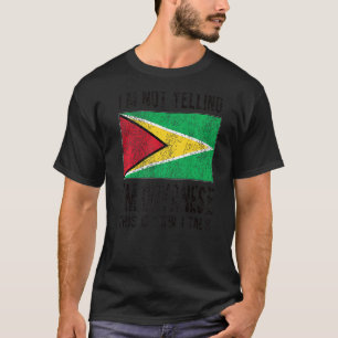 Camiseta Não estou gritando, sou guianense Guyana Flag Root
