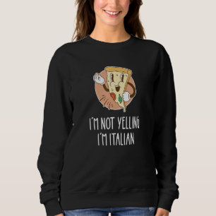 Camiseta Não estou gritando, sou italiano Pizza Pun Italia