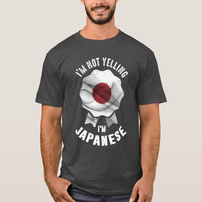 Camiseta Não estou gritando, sou japonês (Frente)