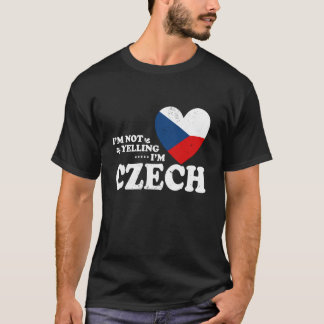 Camiseta Não Estou Gritando Sou Lembrança Bandeira Tcheca H