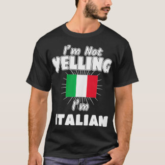 Camiseta Não estou gritando, sou o Orgulho da Bandeira da I