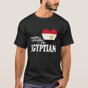 Camiseta Não Estou Gritando Sou Souvenir da Bandeira Egípci