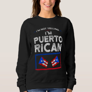 Camiseta Não estou gritando, sou uma bandeira porto-riquenh