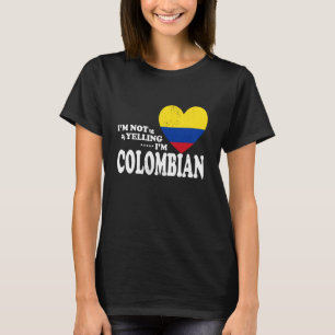 Camiseta Não Estou Gritando Souvenir Bandeira Colombiana Ho