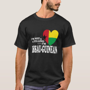 Camiseta Não Estou Gritando Souvenir da Bandeira da Guiné-B