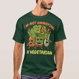 Camiseta Não estou incomodando, sou vegetariano Kale Spinac