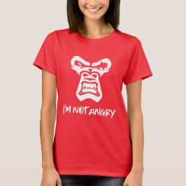 Camiseta Não Estou Irritado, O Macaco