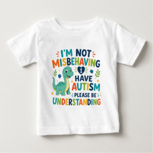 Camiseta Não estou me comportando mal, eu tenho autismo