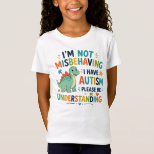 Camiseta Não estou me comportando mal, eu tenho autismo