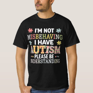 Camiseta Não Estou Me Comportando Mal, Eu Tenho Conscientiz
