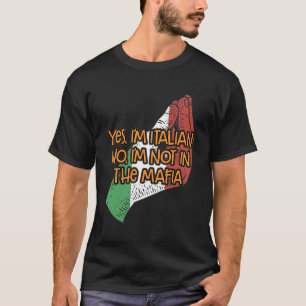 Camiseta Não Estou No Humor Italiano Mafia Engraçado Itália