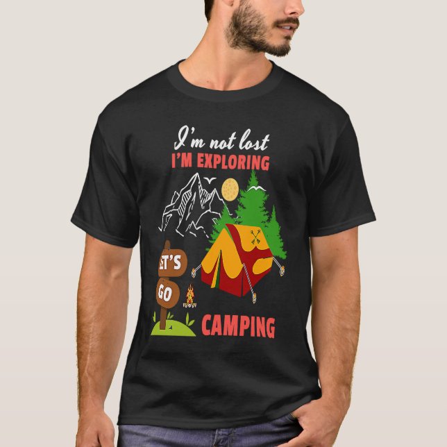 Camiseta Não estou perdido, estou explorando o Vamos ir aca (Frente)
