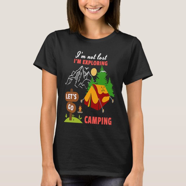 Camiseta Não estou perdido, estou explorando o Vamos ir aca (Frente)