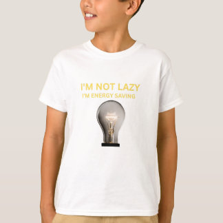 Camiseta Não Estou Preguiçoso Estou Economizando Energia
