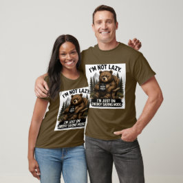 Camiseta Não Estou Preguiçoso Estou No Modo Economia De Ene