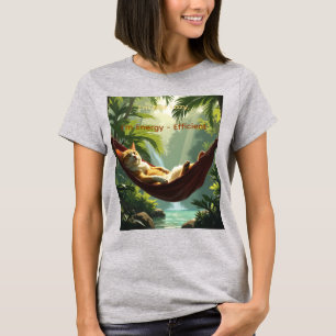 Camiseta Não Estou Preguiçoso Sou Eficiente em Energia