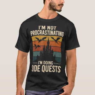 Camiseta Não estou procrastinando, estou fazendo o relatóri