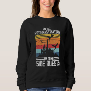 Camiseta Não estou procrastinando, estou fazendo testes lat