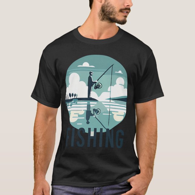 Camiseta Não Estou Relaxado, Estou Pescando (Frente)