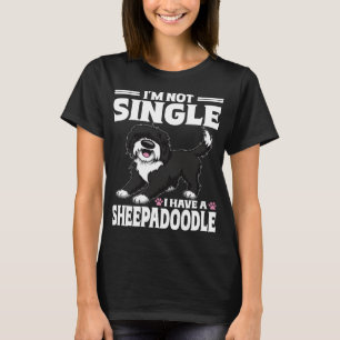 Camiseta Não Estou Solteiro Tenho Um Amante Sheepadoodle