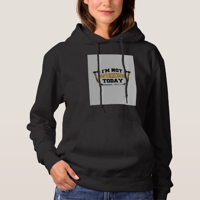Camiseta Não estou trabalhando hoje (Frente)