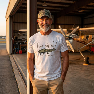 Camiseta Não Estou Velho Sou Clássico Aviador Piloto de War