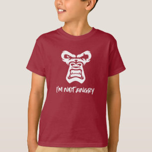 Camiseta Não estou zangado, o macaco