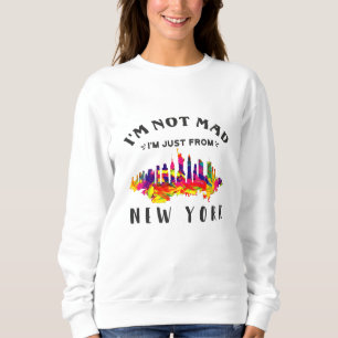Camiseta Não estou zangado, sou apenas de Nova Iorque