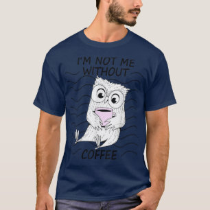 Camiseta Não Eu Sem O Grupo Noturno Da Coroa De Café