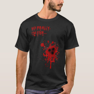Camiseta Não, eu sou um belo sangrento Buracos de Balas no 