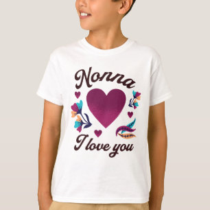 Camiseta Não, eu te amo, vovó.