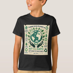 Camiseta Não Existe Planeta B Atue Agora Para Salvar A Terr